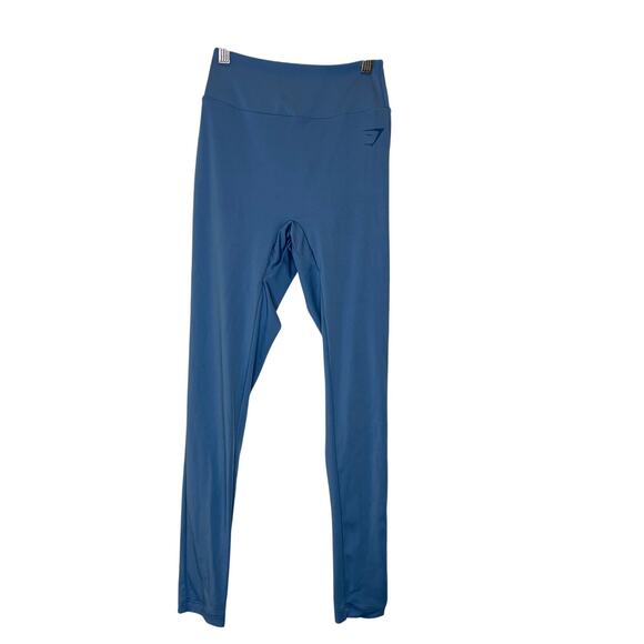 Gymshark Size S Power Regular Leggings Blue Bum Scrunch CrossFit Gym Lifting - Picture 1 of 12